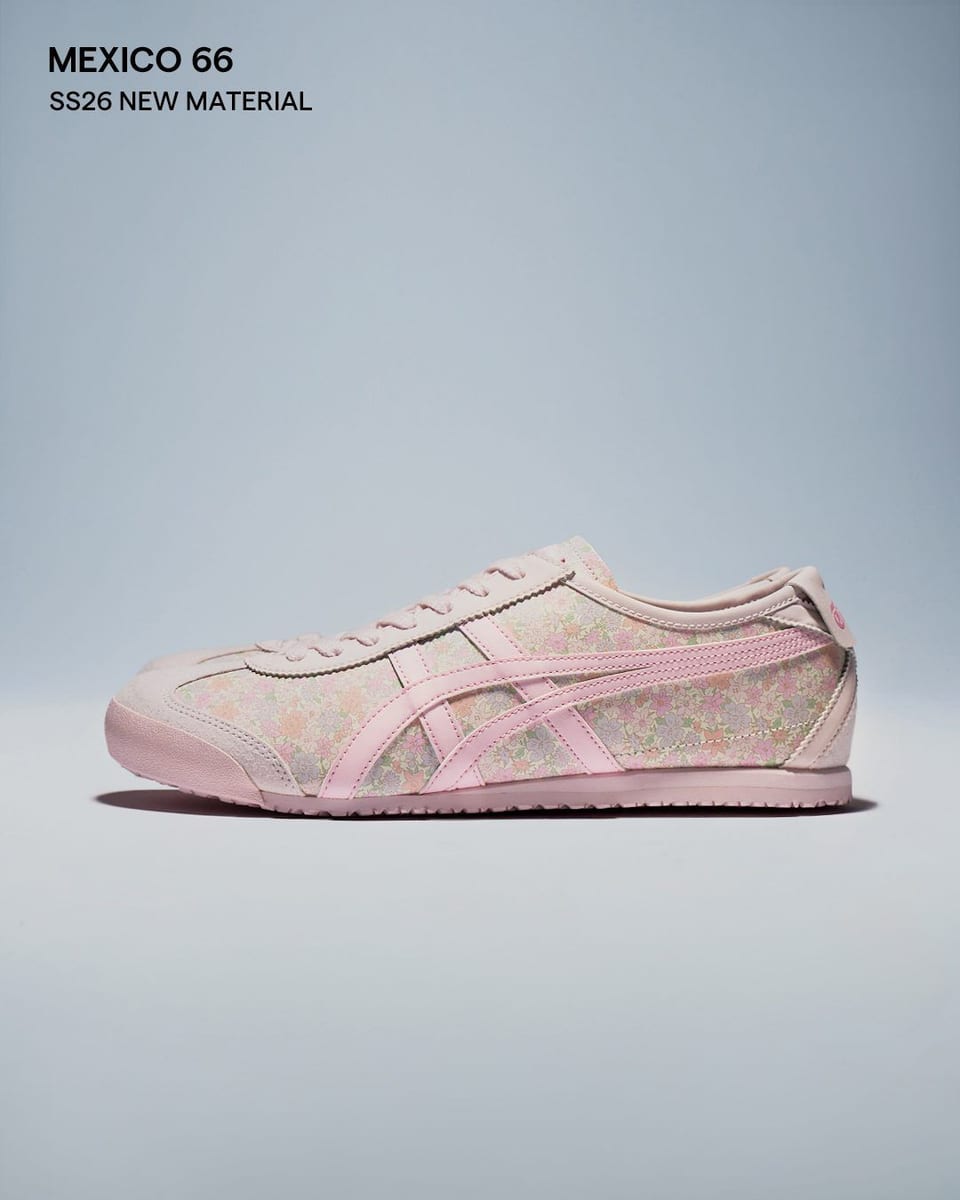 onitsuka tiger mexico 66 pink and floral